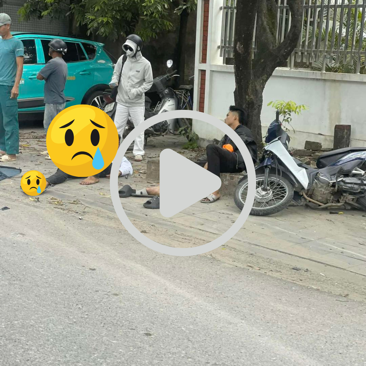 Trung Nghĩa – TP Hưng Yên:  TNGT giữa 2 xe máy. 3 người thì 2 người n.ằm im rồi.